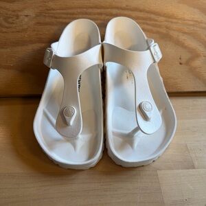 Birkenstock Gizeh 38 EVA waterproof White thong Sandal shoe flip flop slip on